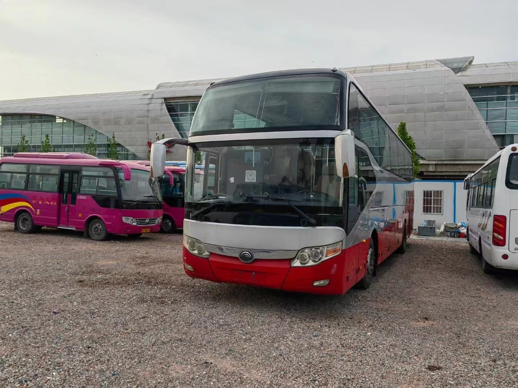45 সিটার ব্যবহৃত যাত্রীবাহী কোচ বাস Yutong ZK6127 বাম হাত ড্রাইভ ডবল দরজা এয়ার ব্যাগ
