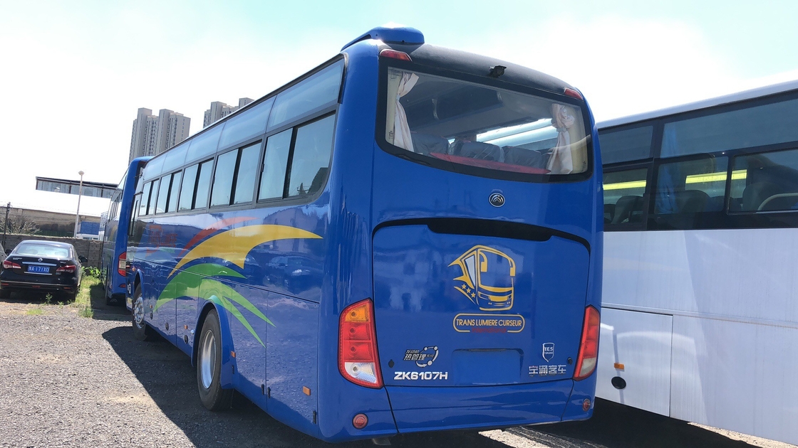 Raer ইঞ্জিন Rhd ব্যবহৃত Yutong বাস ZK6107H কোচ দুই দরজা বিলাসবহুল যান 47 আসন