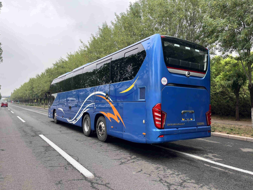 ডাবল ডেকার বাস সাইটসিয়িং Yutong ZK6148 রিয়ার ইঞ্জিন কোচ 56 আসনের বাম হাতের চালক