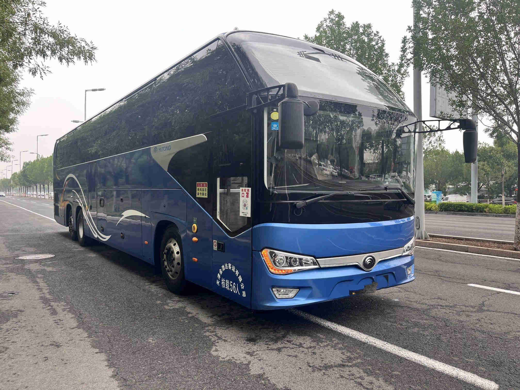 ডাবল ডেকার বাস সাইটসিয়িং Yutong ZK6148 রিয়ার ইঞ্জিন কোচ 56 আসনের বাম হাতের চালক