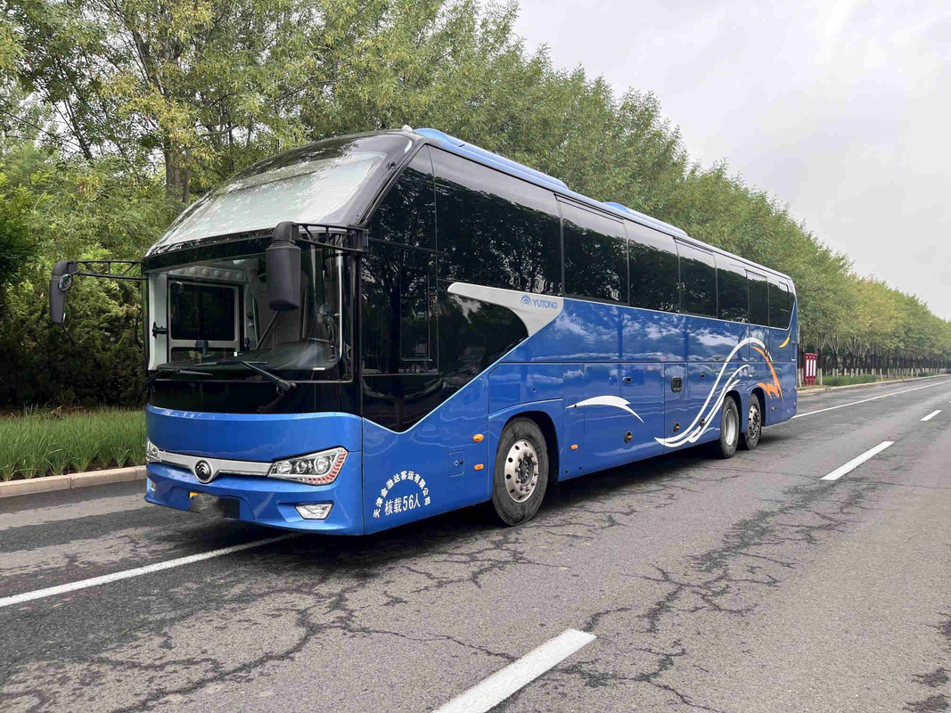 ডাবল ডেকার বাস সাইটসিয়িং Yutong ZK6148 রিয়ার ইঞ্জিন কোচ 56 আসনের বাম হাতের চালক