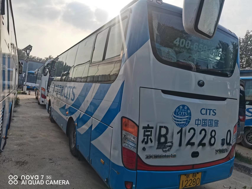 পরিবহনের জন্য 35টি আসন ইউটং বাস ZK6858 মিনি আরএইচডি স্টিয়ারিং ডিজেল ইঞ্জিন ব্যবহার করা হয়েছে