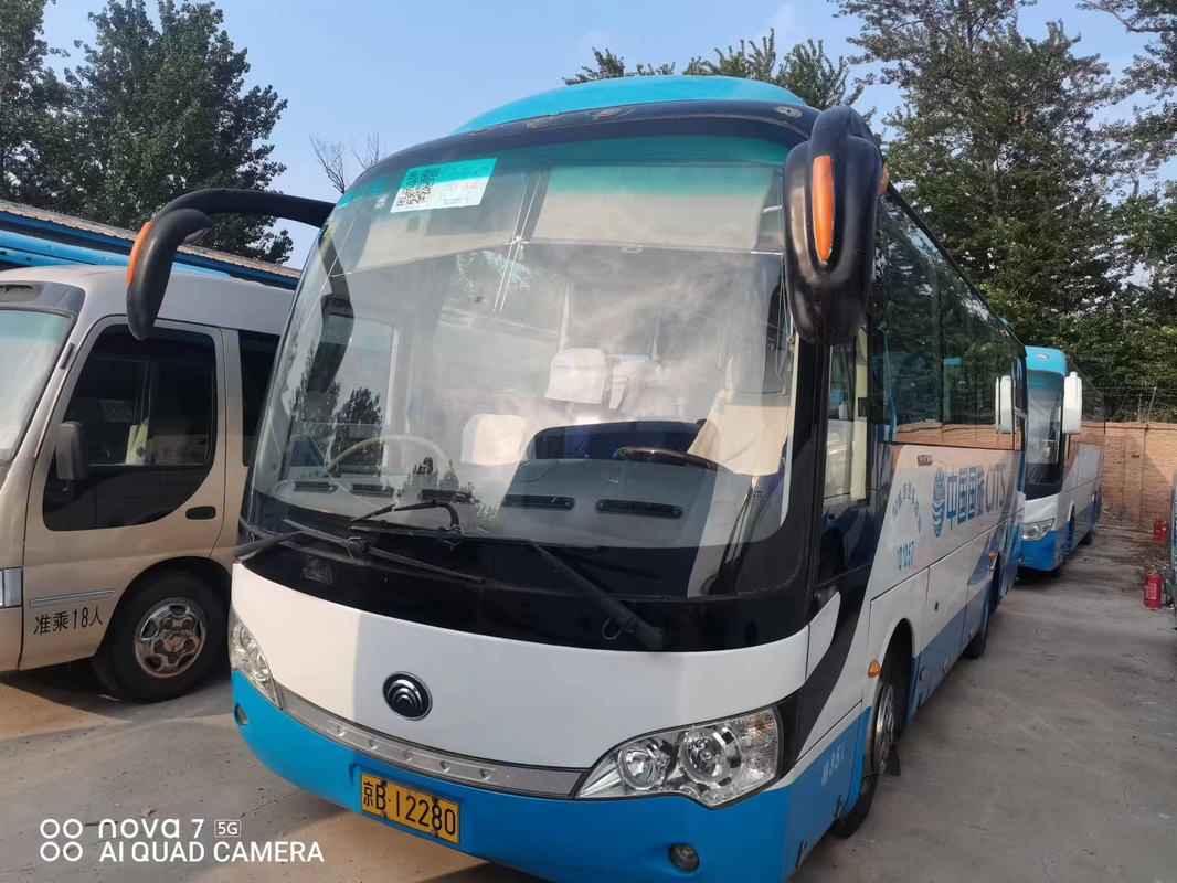 পরিবহনের জন্য 35টি আসন ইউটং বাস ZK6858 মিনি আরএইচডি স্টিয়ারিং ডিজেল ইঞ্জিন ব্যবহার করা হয়েছে