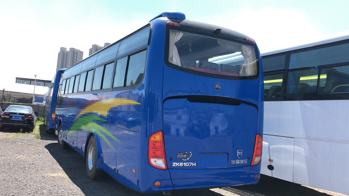 2015 সালের 47 সিট ইউটং ZK6107 নতুন সিট LHD স্টিয়ারিং সহ কোচ বাস ব্যবহার করা হয়েছে