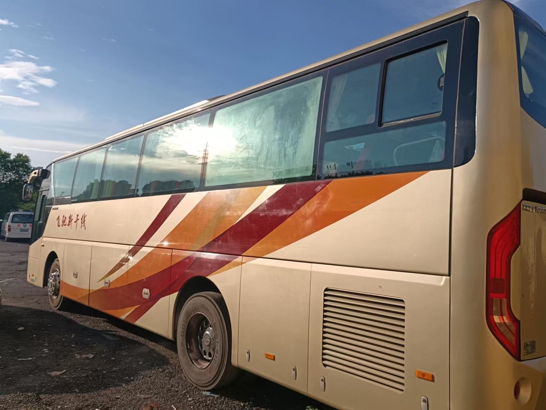2012 গোল্ডেন ড্রাগন ব্যবহৃত কোস্টার বাস XML6113 LHD বাম হাতে ড্রাইভিং 49 আসনের কোচ