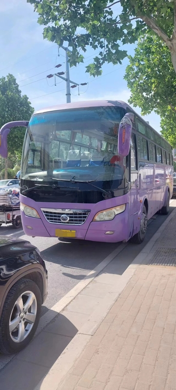 2014 সাল 45 আসন ব্যবহৃত Yutong বাস ZK6102D কোচ বাস সামনের ইঞ্জিন দুই দরজা LHD ডিজেল