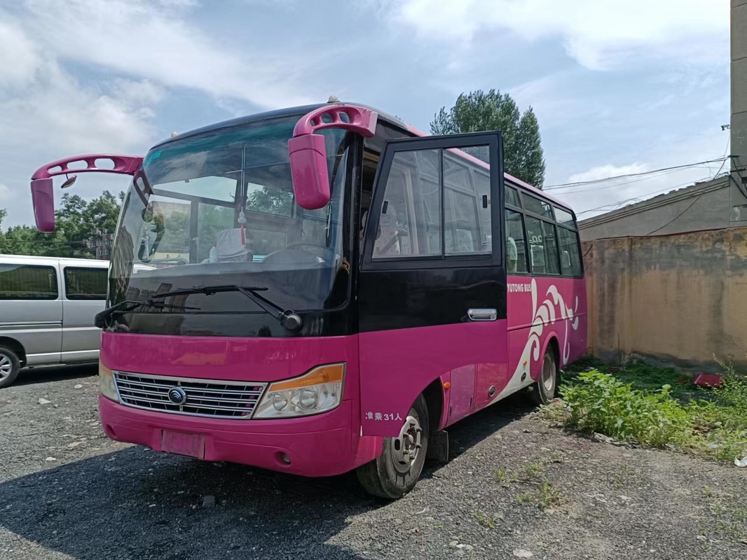 2016 বছরের 31 আসনের ইউটং বাস ZK6752D মিনি বাস যা পরিবহনের জন্য সামনের ইঞ্জিন সহ