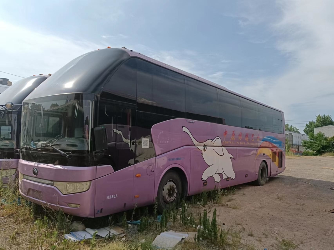 53 আসনের RHD LHD ব্যবহৃত কোচ বাস রিয়ার ইঞ্জিন Yutong Zk6122 Weichai WP.10 247kw ডবল দরজা