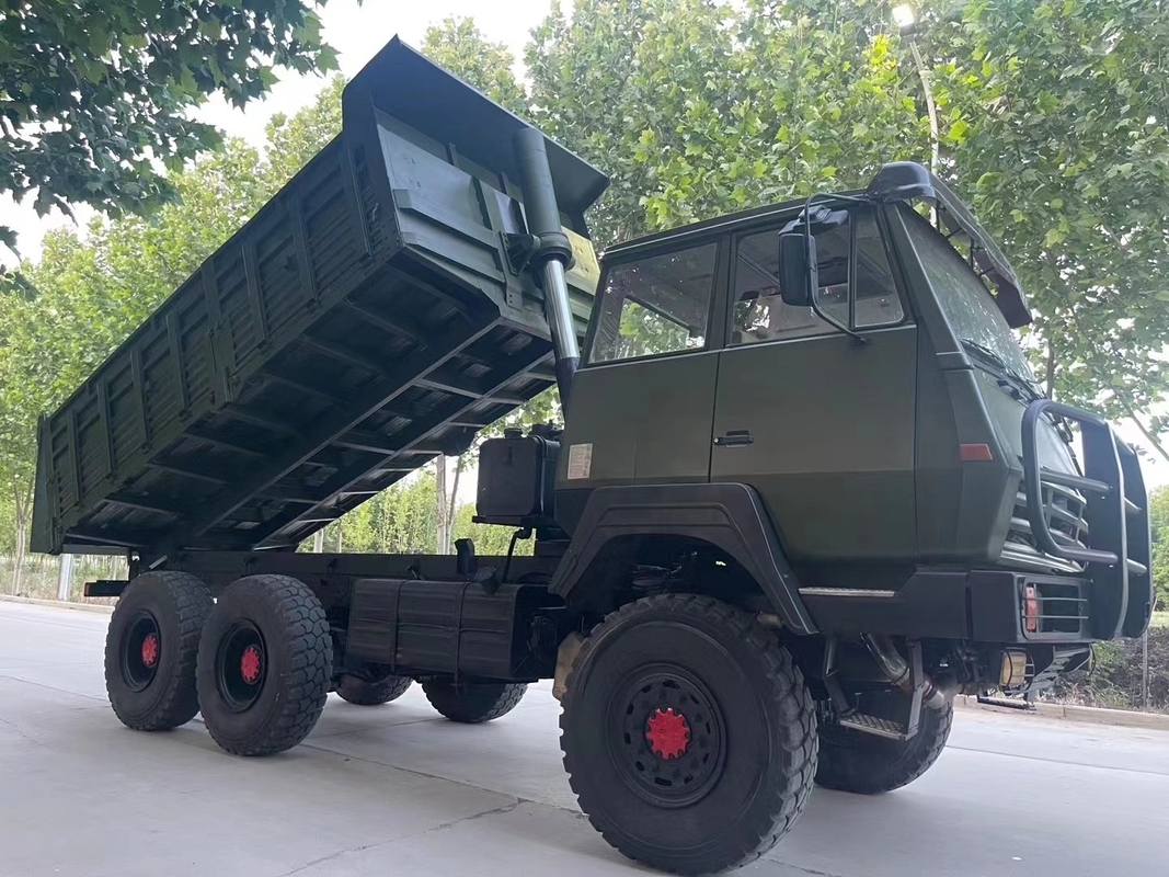 ব্যবহৃত 310hp শক্তিশালী ডিজেল জ্বালানী ফুল ড্রাইভ টিপার 3টি ডিফারেন্সিয়াল লক সহ 6X6 ডাম্প ট্রাক