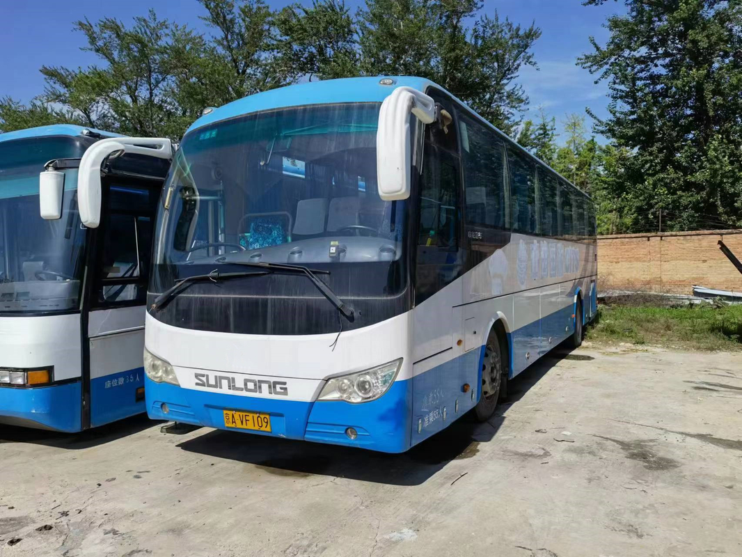 2013 সাল 55 আসন ব্যবহৃত Sunlong বাস SLK6122 কোচ বাস LHD স্টিয়ারিং ভাল অবস্থায়