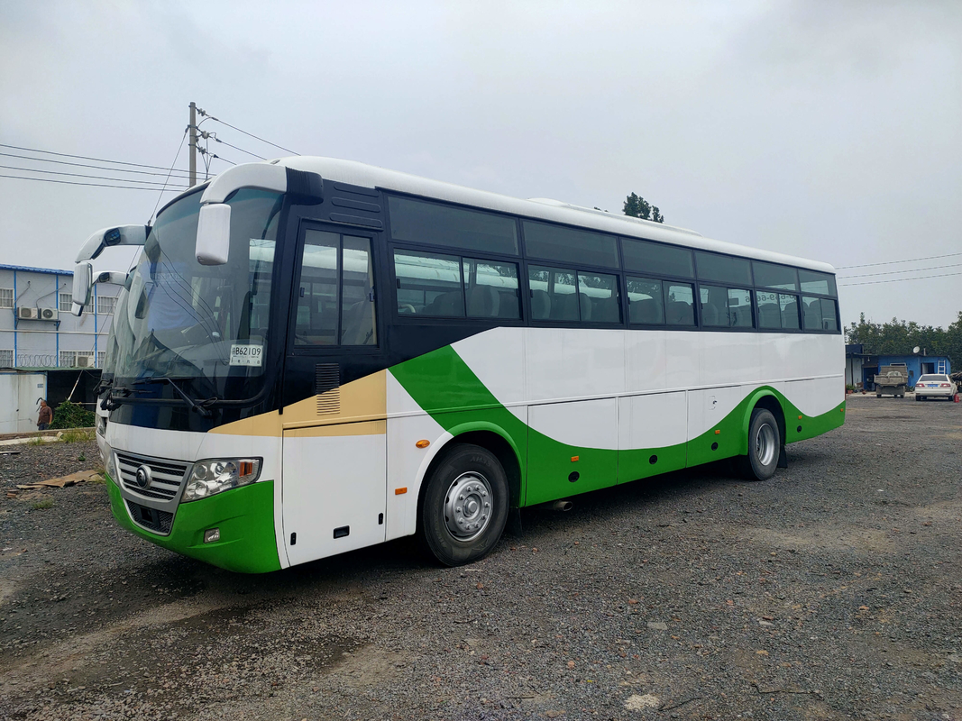 ব্যবহৃত ইউটং ফ্রন্ট ইঞ্জিন বাস Lhd/Rhd প্লেট স্প্রিং সাসপেনশন যাত্রীবাহী বাস 53 আসন Zk6112d