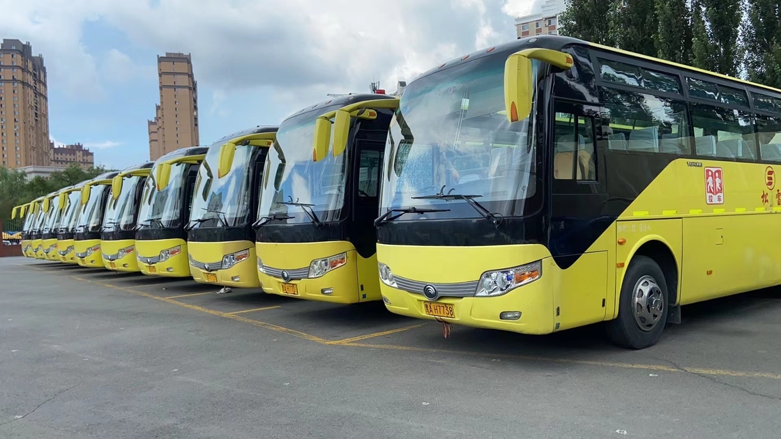 2014 সালের 60 আসন ব্যবহৃত ইউটং বাস ZK6107 ইউচাই ইঞ্জিন 100km/H স্টিয়ারিং LHD সহ