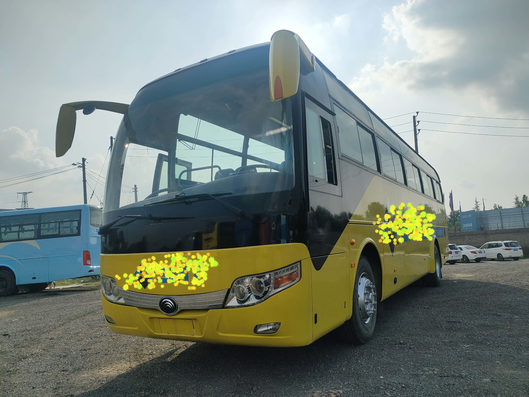 2+3 লেআউট 60 আসন ব্যবহৃত ইউটং বাস বিলাসবহুল কোচ আফ্রিকা 10 মিটার বাস এয়ার ব্যাগ সাসপেনশন ZK6110