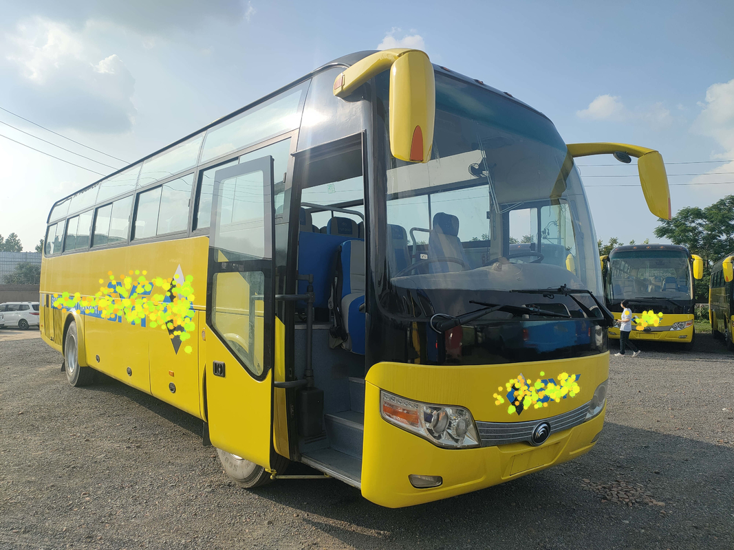 2+3 লেআউট 60 আসন ব্যবহৃত ইউটং বাস বিলাসবহুল কোচ আফ্রিকা 10 মিটার বাস এয়ার ব্যাগ সাসপেনশন ZK6110