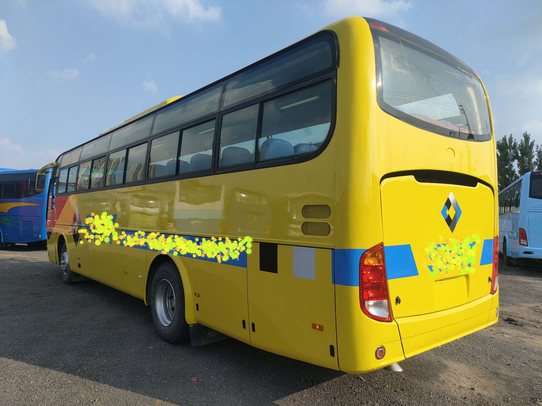 2+3 লেআউট 60 আসন ব্যবহৃত ইউটং বাস বিলাসবহুল কোচ আফ্রিকা 10 মিটার বাস এয়ার ব্যাগ সাসপেনশন ZK6110
