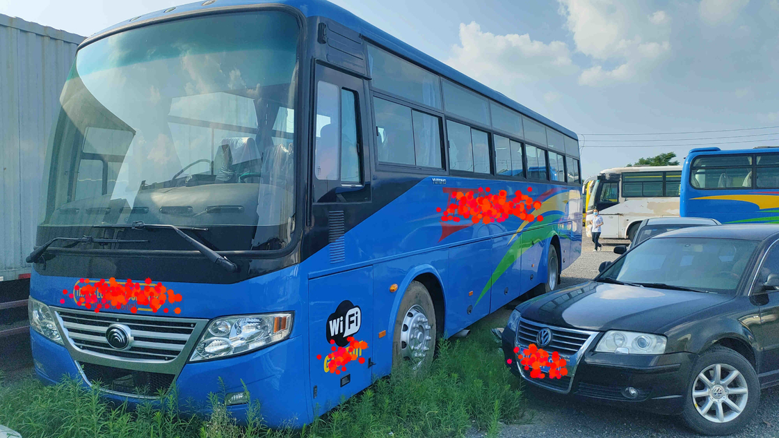 সামনের ইঞ্জিন বাস ইউটং ব্র্যান্ডের ডান হাতের ড্রাইভ 53 আসনের ওয়াইফাই সিস্টেম ZK6112D কন্ডিশন