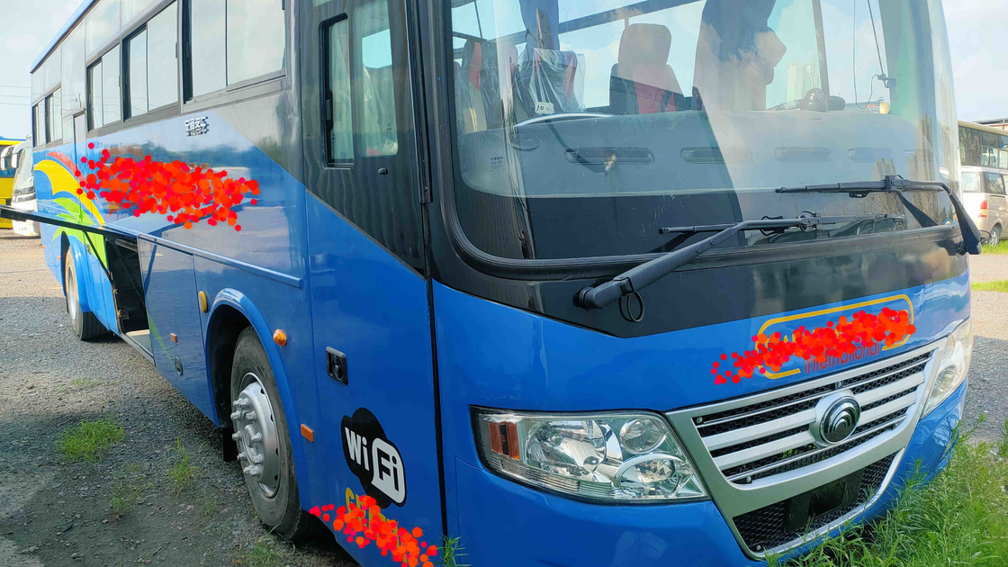 সামনের ইঞ্জিন বাস ইউটং ব্র্যান্ডের ডান হাতের ড্রাইভ 53 আসনের ওয়াইফাই সিস্টেম ZK6112D কন্ডিশন