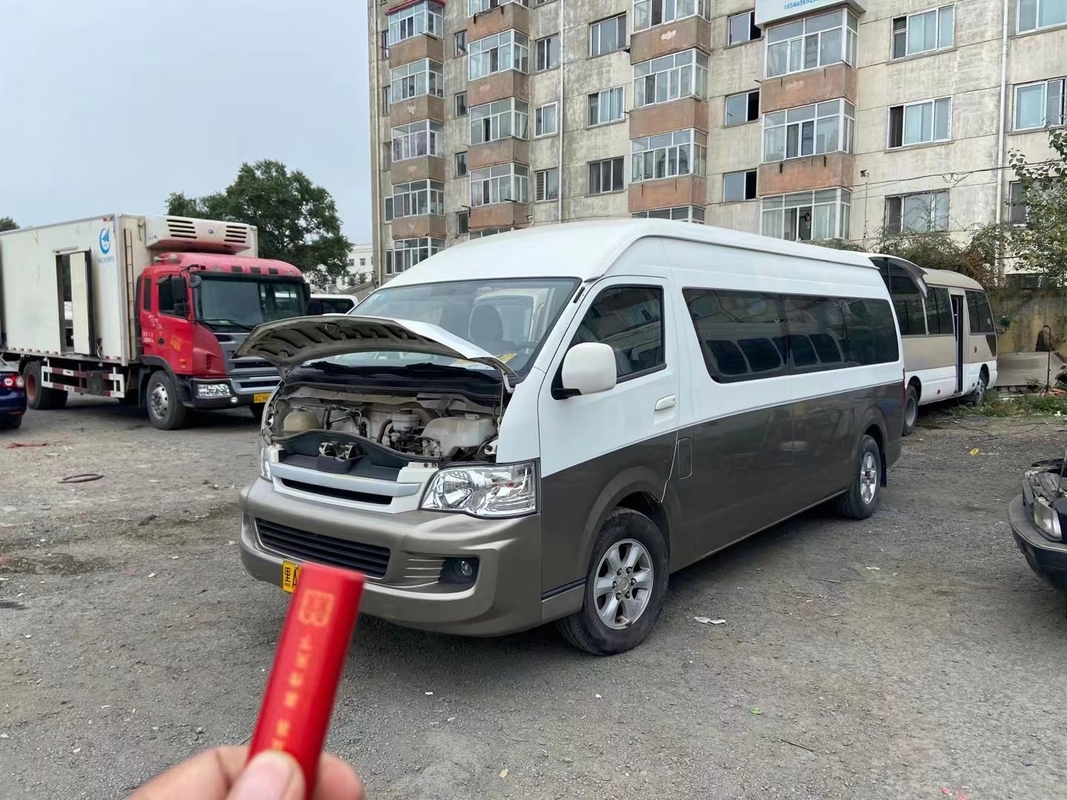 2016 বছর 18 আসন ব্যবহৃত মিনি বাস পেট্রল JINBEI Hiace 3TZ ইঞ্জিন ভাল অবস্থায় কোন দুর্ঘটনা নেই