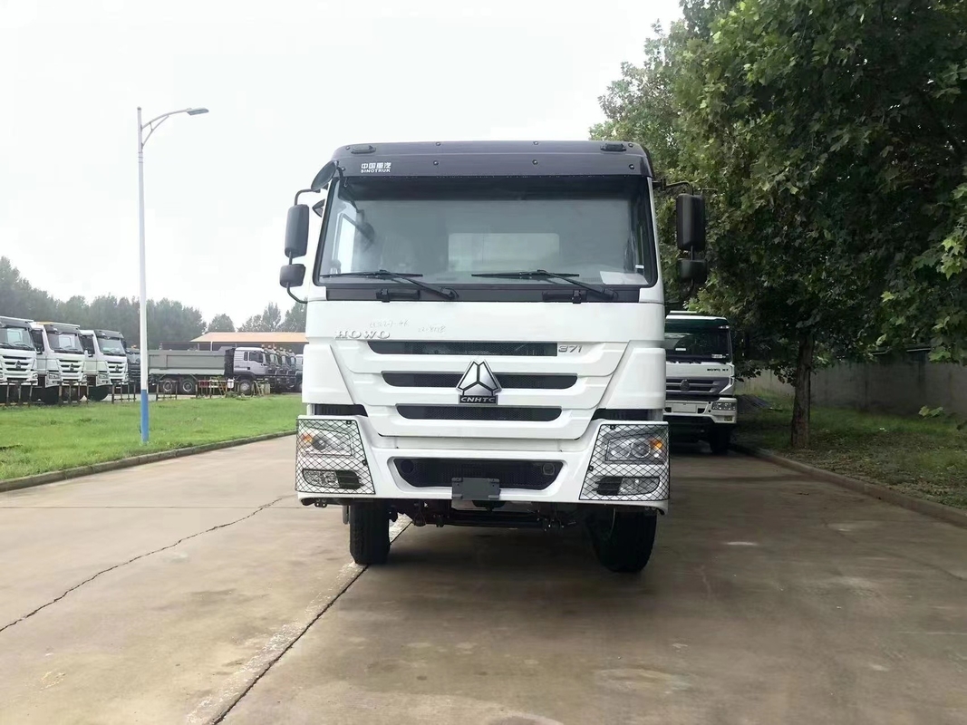 স্টক ইউরো II WD615.47 ইঞ্জিনে 371/375hp ব্যবহৃত ডাম্প টিপার ট্রাক বাম স্টিয়ারিং