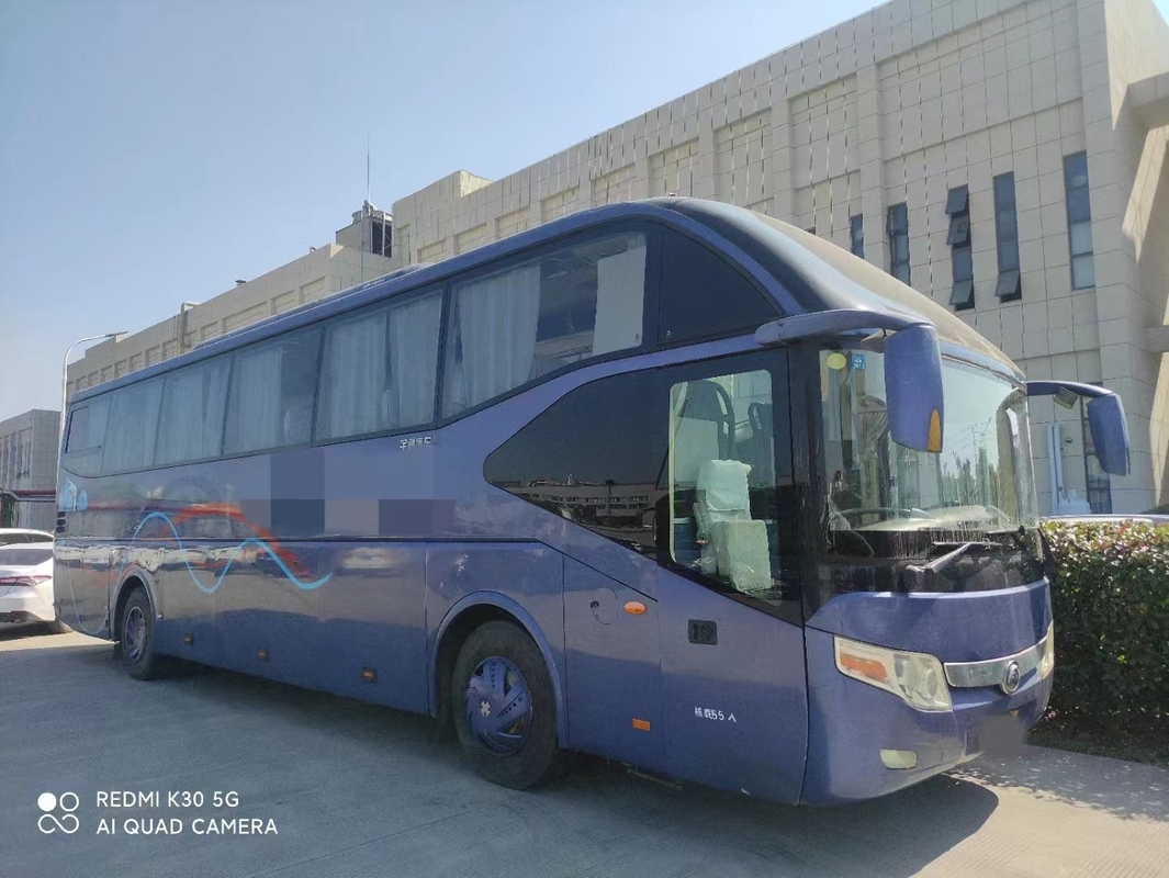 ZK6127 55 আসন ব্যবহৃত ইউটং বাস 2014 বছরের উইচাই ইঞ্জিন লিফ স্প্রিং সাসপেনশন সহ
