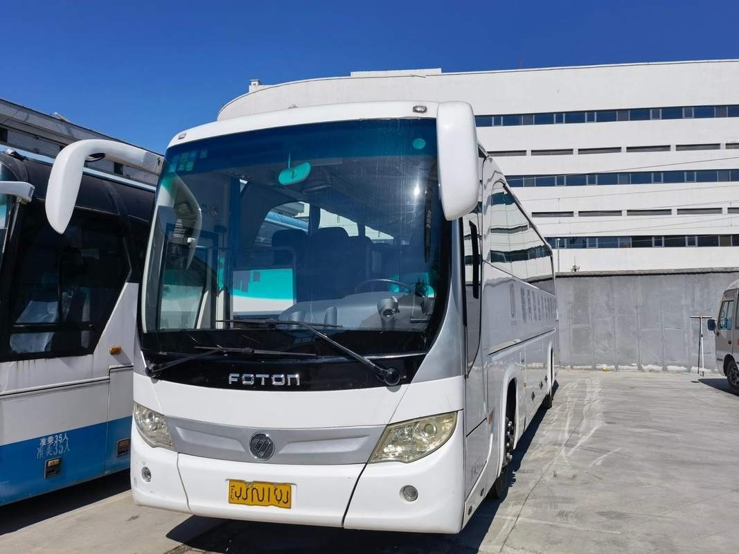 Fo টন বাস এয়ার কন্ডিশনার BJ6120 ব্যবহৃত কোচ বাস LHD রিয়ার ইঞ্জিন 50 আসন