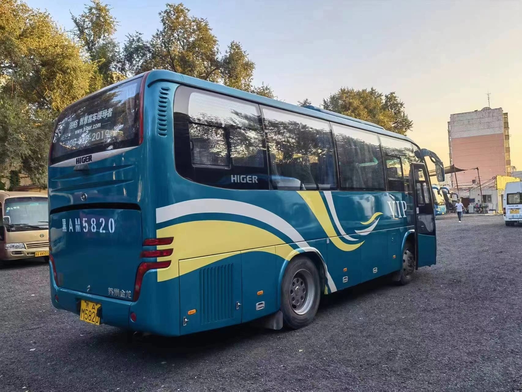 2017 বছর 34 আসন ব্যবহৃত হাইগার KLQ6796 মিনি বাস LHD স্টিয়ারিং ডিজেল ইঞ্জিন কোন দুর্ঘটনা নেই