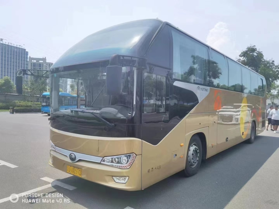 ZK6128 Yutong বাস কোচ দীর্ঘ ব্যবহৃত কোচ বাস 54 আসন RHD / LHD পিছনের ইঞ্জিন