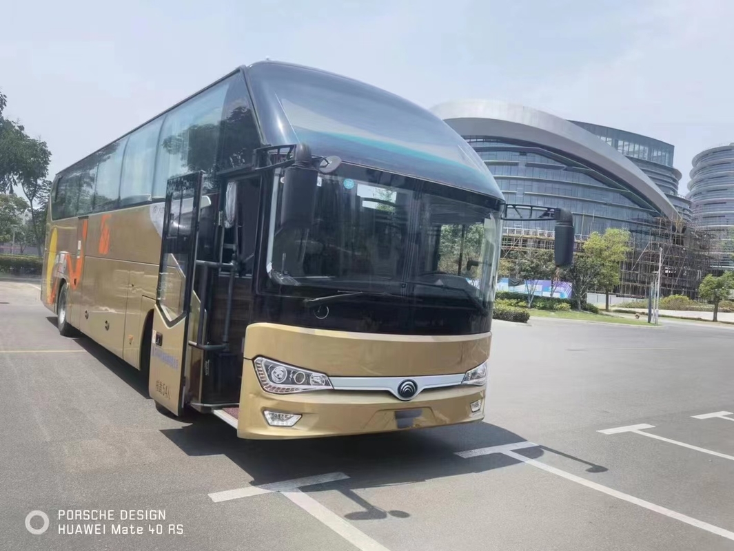 ZK6128 Yutong বাস কোচ দীর্ঘ ব্যবহৃত কোচ বাস 54 আসন RHD / LHD পিছনের ইঞ্জিন