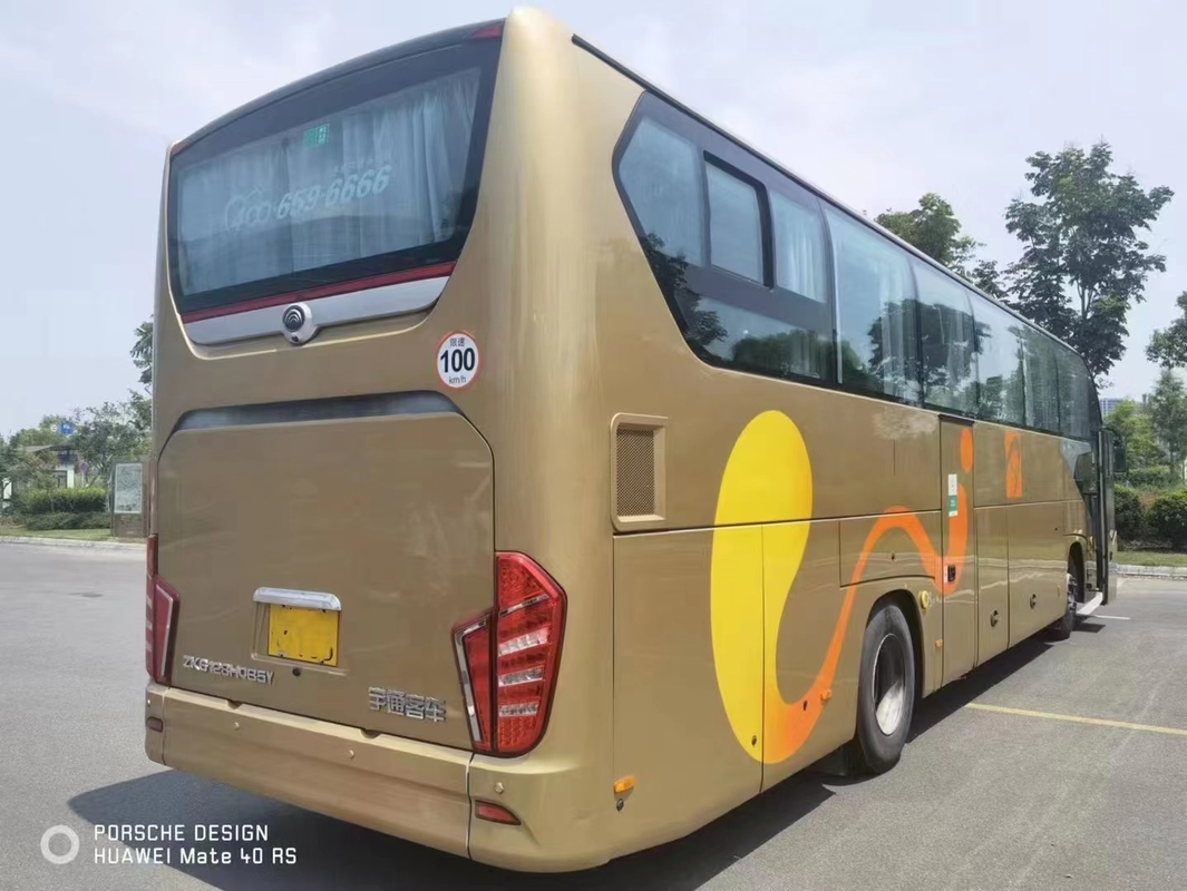 2018 সালের 54টি আসন ব্যবহৃত ইউটং বাস ZK6128 কোচ বাস ডিজেল ইঞ্জিন এয়ারব্যাগ সাসপেনশন