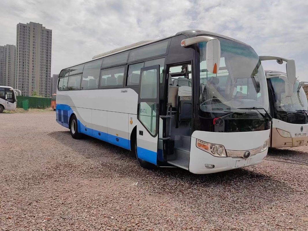 ZK6107 একক দরজা ব্যবহৃত ইউটং কোচ বাস 47 আসনের যাত্রী বাম হাতের ড্রাইভ