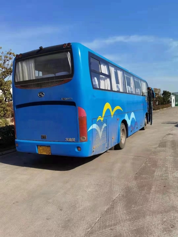 Kinglong ব্র্যান্ড ব্যবহৃত কোচ বাস XMQ6117y 52সিটার ব্যাক ইঞ্জিন 180kw বাম স্টিয়ারিং