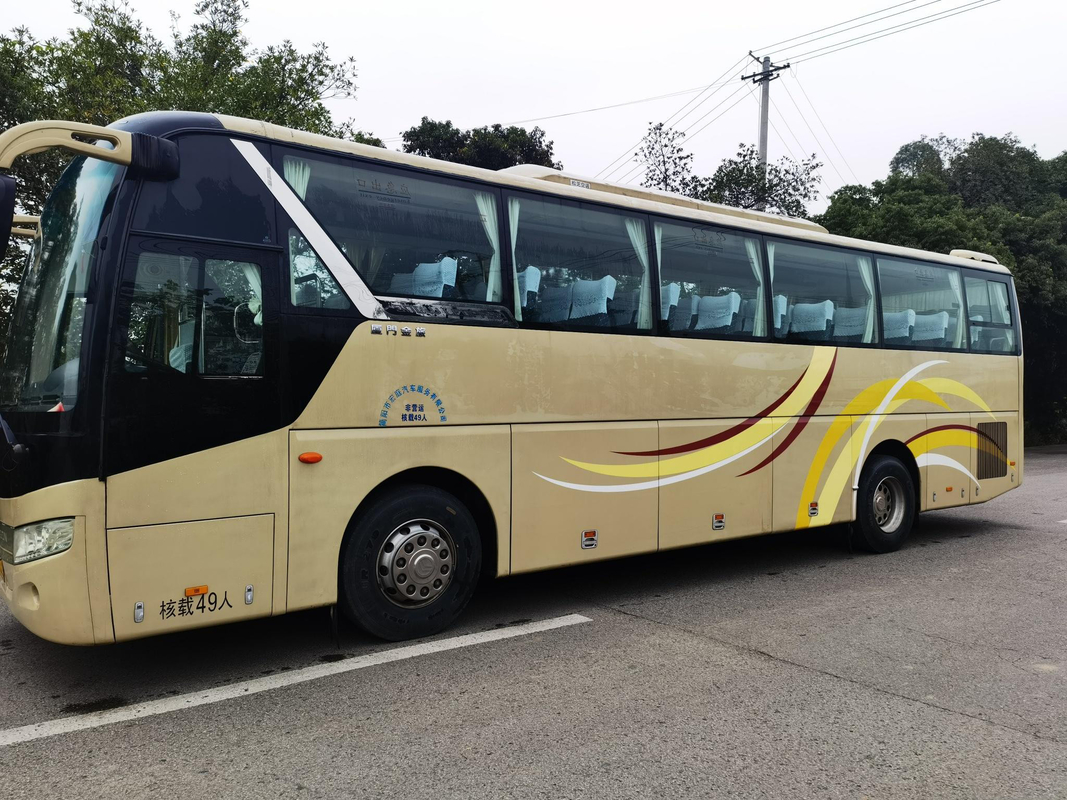 সেকেন্ড হ্যান্ড বাস ব্যবহৃত কিংলং বাস 49 আসনের Lhd Rhd লাক্সারি কোচ সিটি বাস বিক্রয়ের জন্য