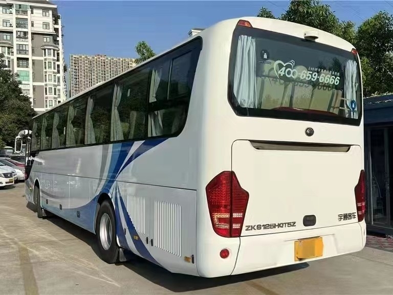 ব্যবহৃত ট্রানজিট বাস Yutong 55 সিটার ব্যবহৃত Rv বাস ZK6125 ডাবল ডোর এয়ার ব্যাগ সাসপেনশন