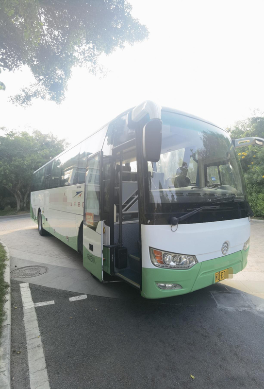 লাক্সারি কোচ বাস ব্যবহৃত কিংলং 50 আসনের Rhd Lhd যাত্রী পরিবহন ইউরো 3 ডিজেল বাস