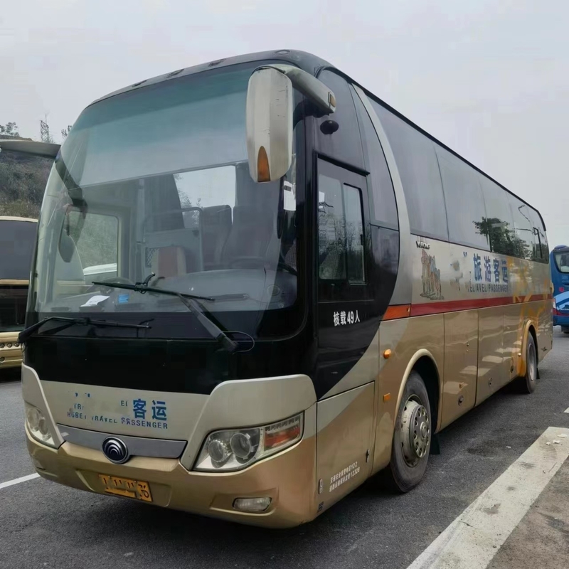 ২য় হ্যান্ড কোচ ZK6110 ব্র্যান্ড ইউটং 49সিটার ব্যবহৃত ট্রাভেল বাসের একক দরজা ইউচাই ইঞ্জিন