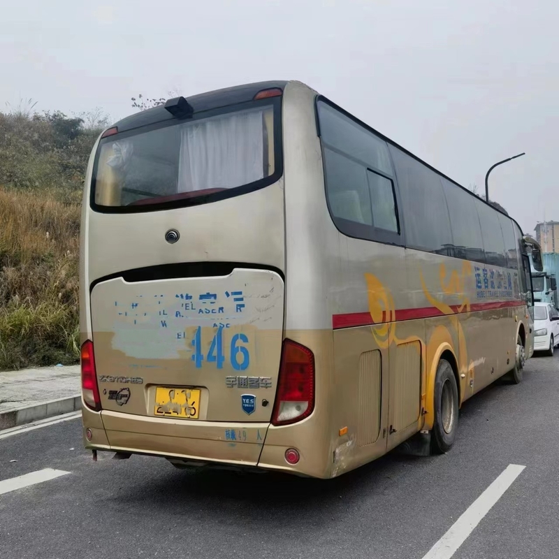 ২য় হ্যান্ড কোচ ZK6110 ব্র্যান্ড ইউটং 49সিটার ব্যবহৃত ট্রাভেল বাসের একক দরজা ইউচাই ইঞ্জিন