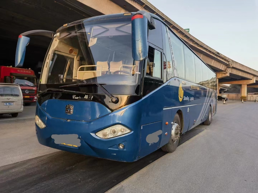 ব্যবহৃত বিলাসবহুল কোচ ঝংটং বাস ওয়েইচাই 300hp 55 আসনের বাম হাতের ড্রাইভ দুটি দরজা