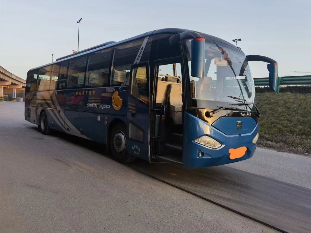 ব্যবহৃত বিলাসবহুল কোচ ঝংটং বাস ওয়েইচাই 300hp 55 আসনের বাম হাতের ড্রাইভ দুটি দরজা