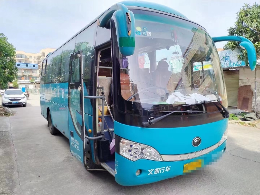 LHD স্টিয়ারিং ডিজেল ইঞ্জিন সহ ইউটং বাস Zk6808 33 সিটার বাস ব্যবহৃত দ্বিতীয় হ্যান্ড বাস