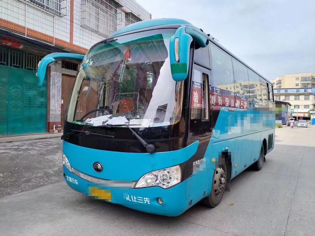 LHD স্টিয়ারিং ডিজেল ইঞ্জিন সহ ইউটং বাস Zk6808 33 সিটার বাস ব্যবহৃত দ্বিতীয় হ্যান্ড বাস