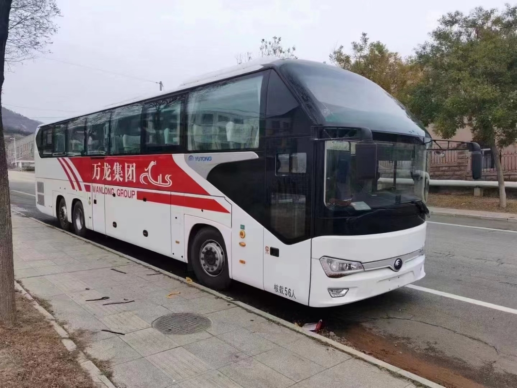 ট্রাভেল কোচ বাস 2020 বছর 56 আসন ব্যবহৃত ইউটং বাস Zk6148 ডাবল এক্সেল বাস