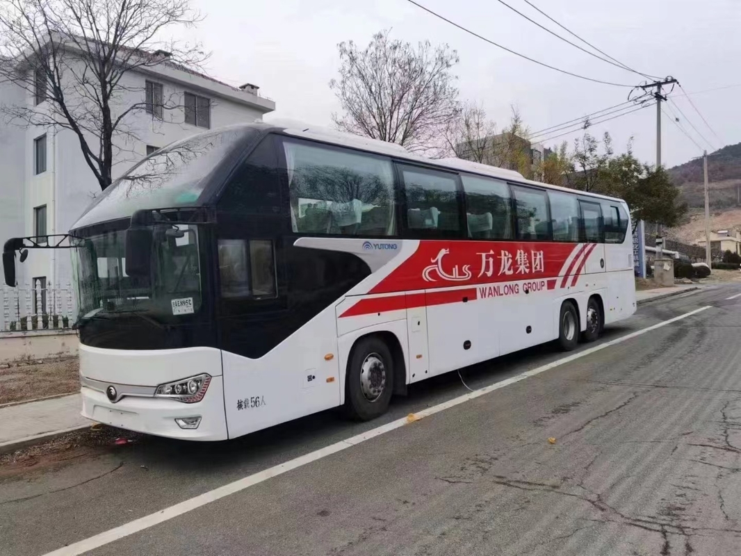 ট্রাভেল কোচ বাস 2020 বছর 56 আসন ব্যবহৃত ইউটং বাস Zk6148 ডাবল এক্সেল বাস