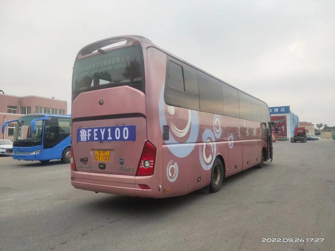 ব্যবহৃত মোটর কোচ Yutong ZK6122 সেকেন্ড হ্যান্ড বাস 2016 বছর 55 আসনের সিটি ডিজেল