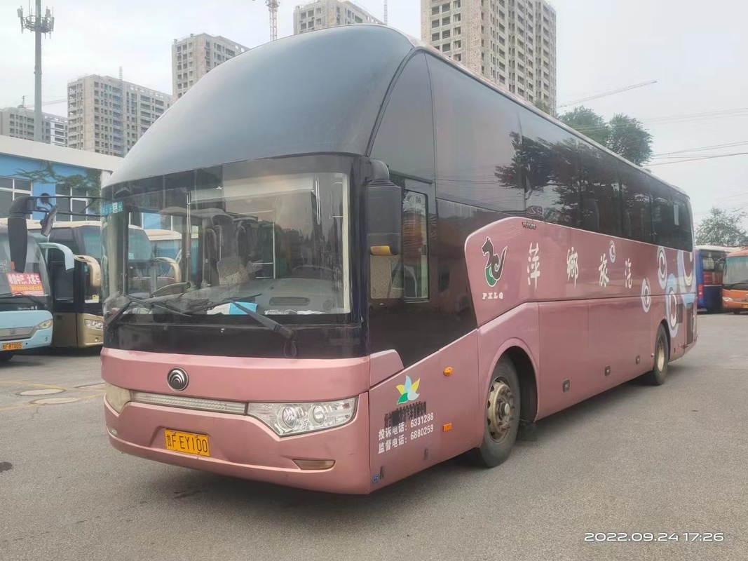 ব্যবহৃত মোটর কোচ Yutong ZK6122 সেকেন্ড হ্যান্ড বাস 2016 বছর 55 আসনের সিটি ডিজেল