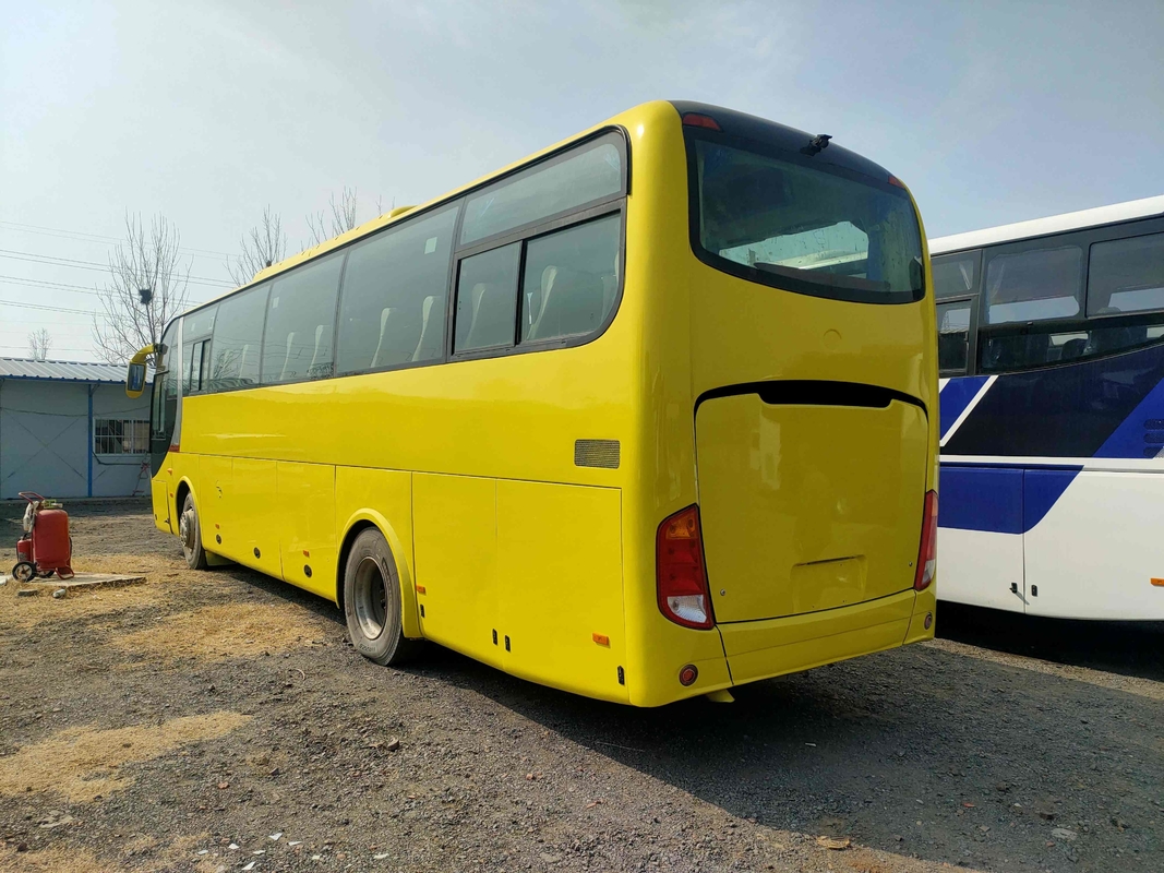 ব্যবহৃত শাটল বাস Yutong ZK6110 পিছনের ইঞ্জিন বাস 49 আসন দুটি দরজা এয়ারব্যাগ সাসপেনশন
