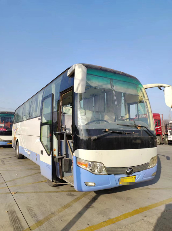 ব্যবহৃত বাণিজ্যিক বাস 2014 বছরের Yutong বাস ZK6110 60 আসনের RHD ব্যবহৃত ভ্রমণ বাস