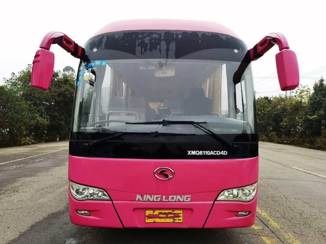কোচ সেকেন্ড হ্যান্ড কিংলং ব্যবহৃত বাস XMQ6110ACD4D 56 আসন 2+3 লেআউট মধ্য যাত্রী দরজা