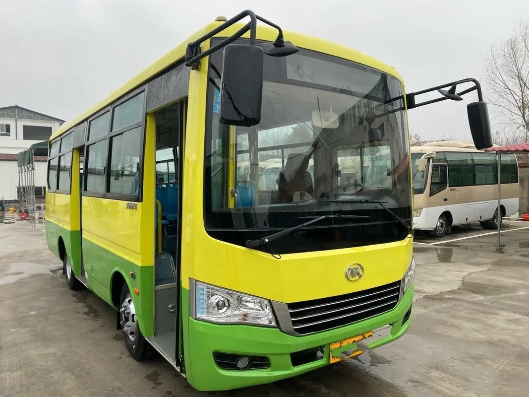 ২য় হ্যান্ড বাস ব্যবহৃত সিটি বাস ব্যবহৃত আঙ্কাই বাস HK6739 25 আসনের ডবল দরজা সামনের ইঞ্জিন
