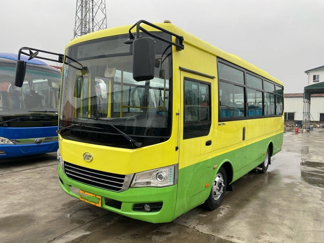 ২য় হ্যান্ড বাস ব্যবহৃত সিটি বাস ব্যবহৃত আঙ্কাই বাস HK6739 25 আসনের ডবল দরজা সামনের ইঞ্জিন
