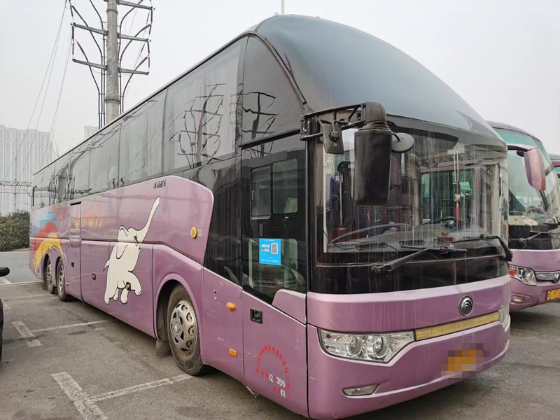 পুরাতন কোচ 61 আসন 2014 বছর ব্যবহৃত Yutong ZK6147 বাস ডাবল এক্সেলব্রেক বিলাসবহুল বাস